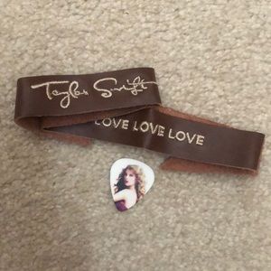 Taylor Swift Wrap Bracelet NEW and Concert Pick
